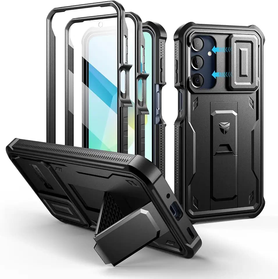 Dexnor for Samsung Galaxy A16 5G Case with Magnetic Slide Camera Cover