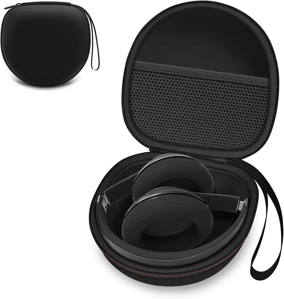Headphone Headset Case for Folding Headphone, Black