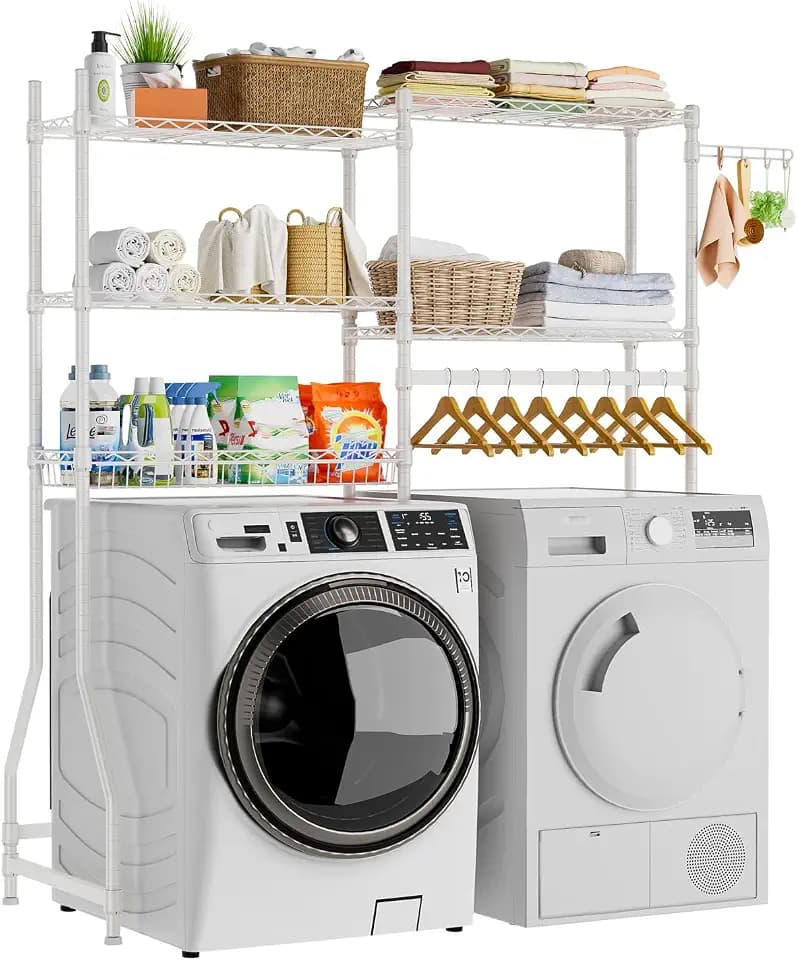 Golpart Laundry Organizer Shelves Over the Washer and Dryer Storage Shelf
