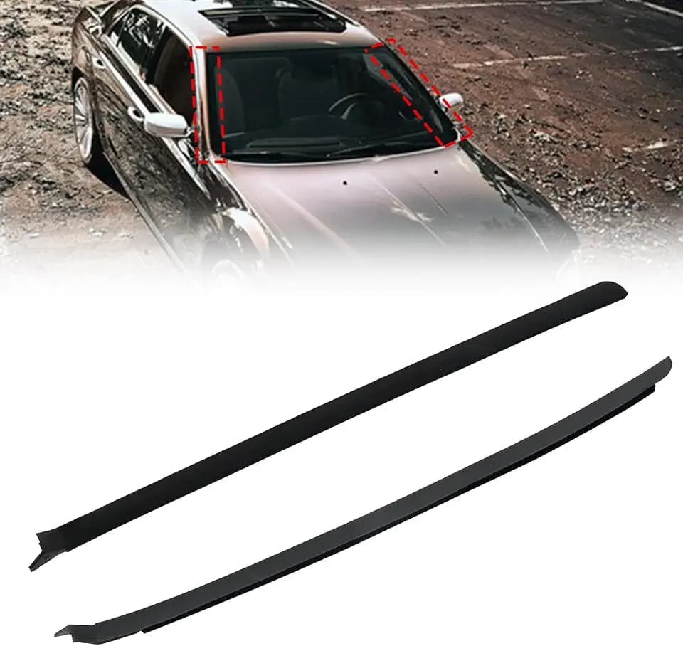 FZJDSD 1Pair Left & Right Side Windshield Pillar Molding Panel 04805889AC 04805889AD Fit for Chrysler 300 2005-2010 Fit for Dodge Charger 2005-2010 Magnum 2005-2008# 04805888AC 04805888AD