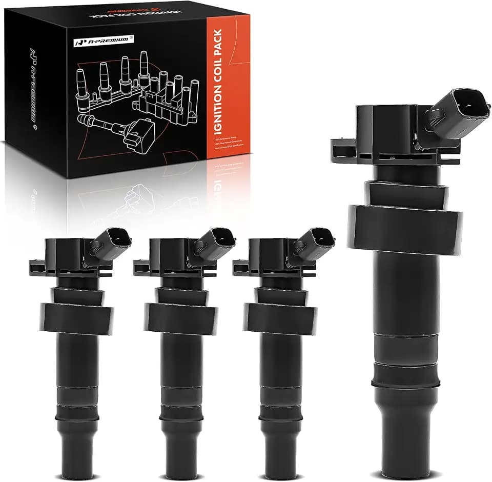 A-Premium Set of 4 Ignition Coil Pack - 2-Pins