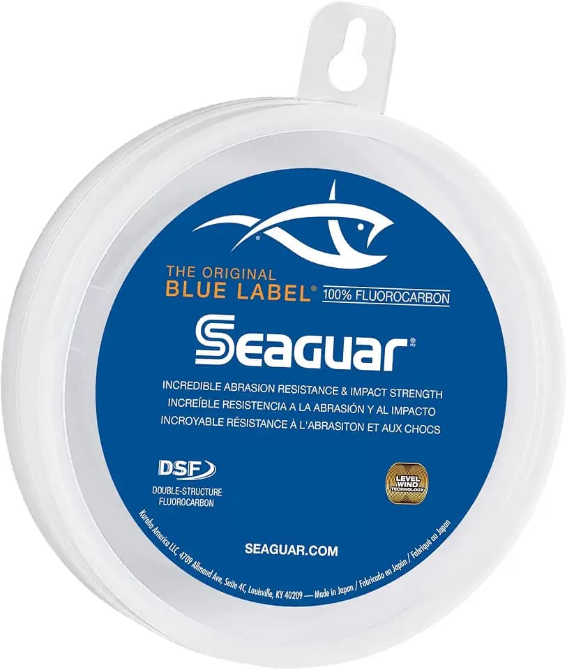 Seaguar Blue Label Angelschnur für Salzwasser, 100% Fluorkohlenstoff, transparent, mehrere Größen