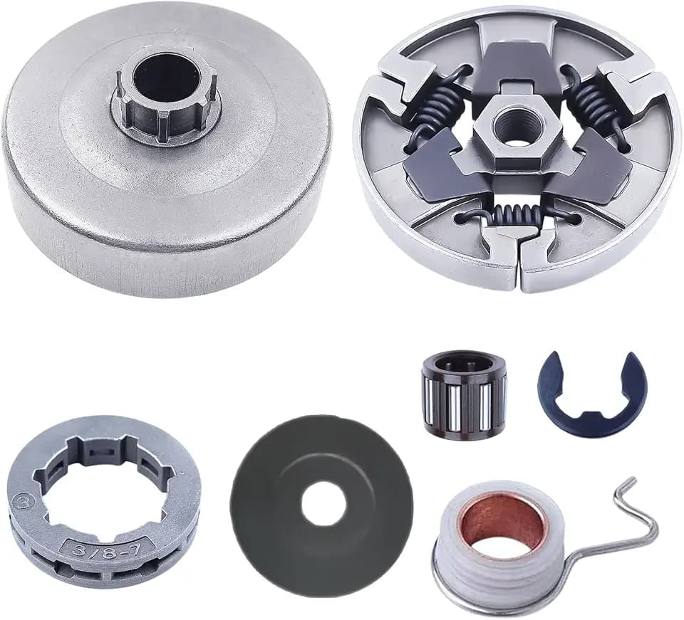 7-pieces Clutch Shoe Assembly Clutch Drum Kits Replace for 1122 160 2900 1122-160-2900 Fits for Stihl MS640, MS650, MS660, MS660 C, 064, 066 Parts