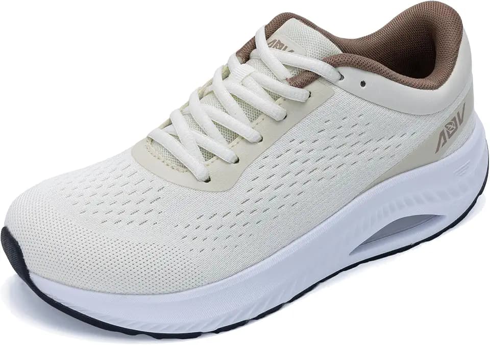 AOV Wide Toe Box Shoes Women's Arch Support Walking Sneakers