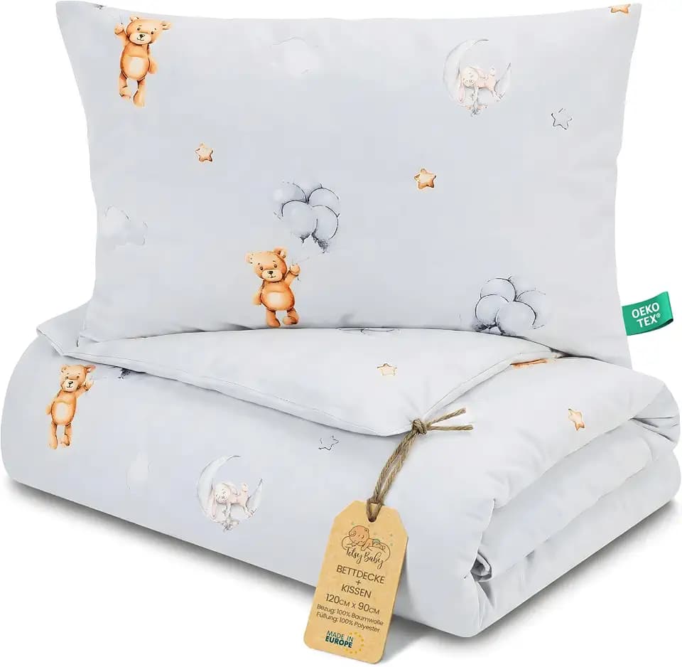 Kinderbettdecke ohne Bezug Baumwolle Set Baby Kinderdecke Kissen