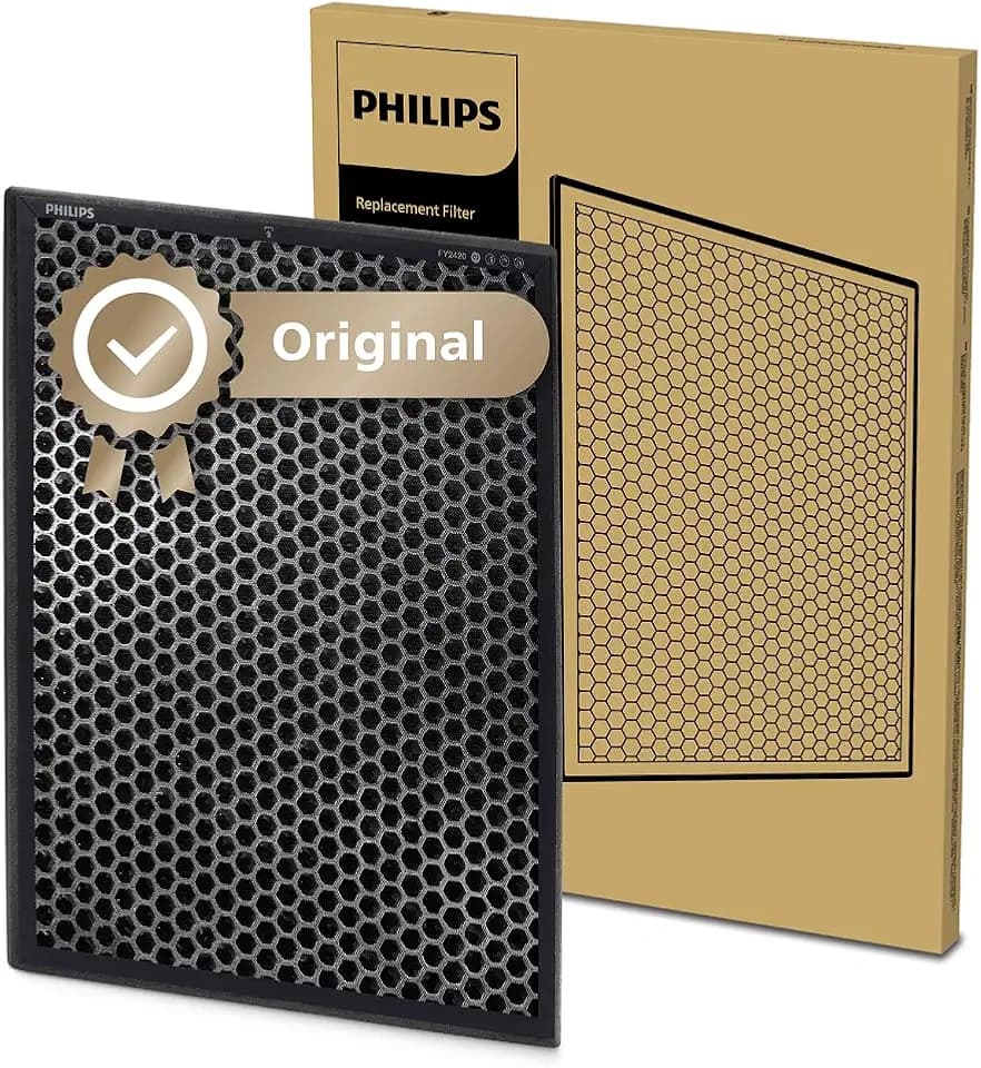 Philips NanoProtect Filter Aktivkohle und Vorfilter, 12 Monate Lebensdauer, Kompatibel mit AC2887 & AC2889, Schützt vor Pollen, Staub, Tierhaaren und Gasen (FY2420/30)