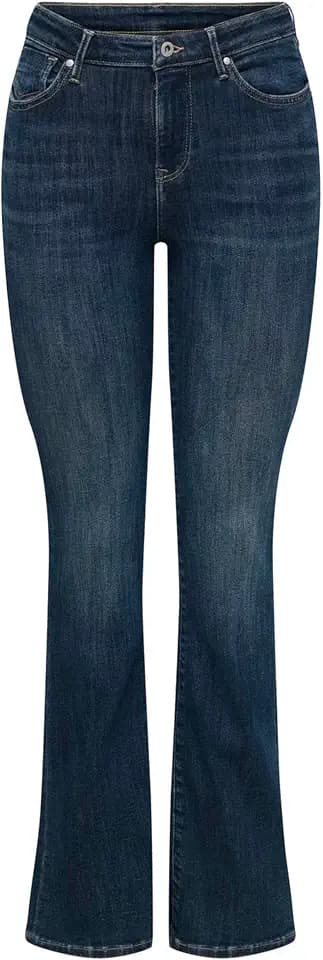 ONLY Female Jeans ONLPOWER Mittlere Taille Flared Jeans