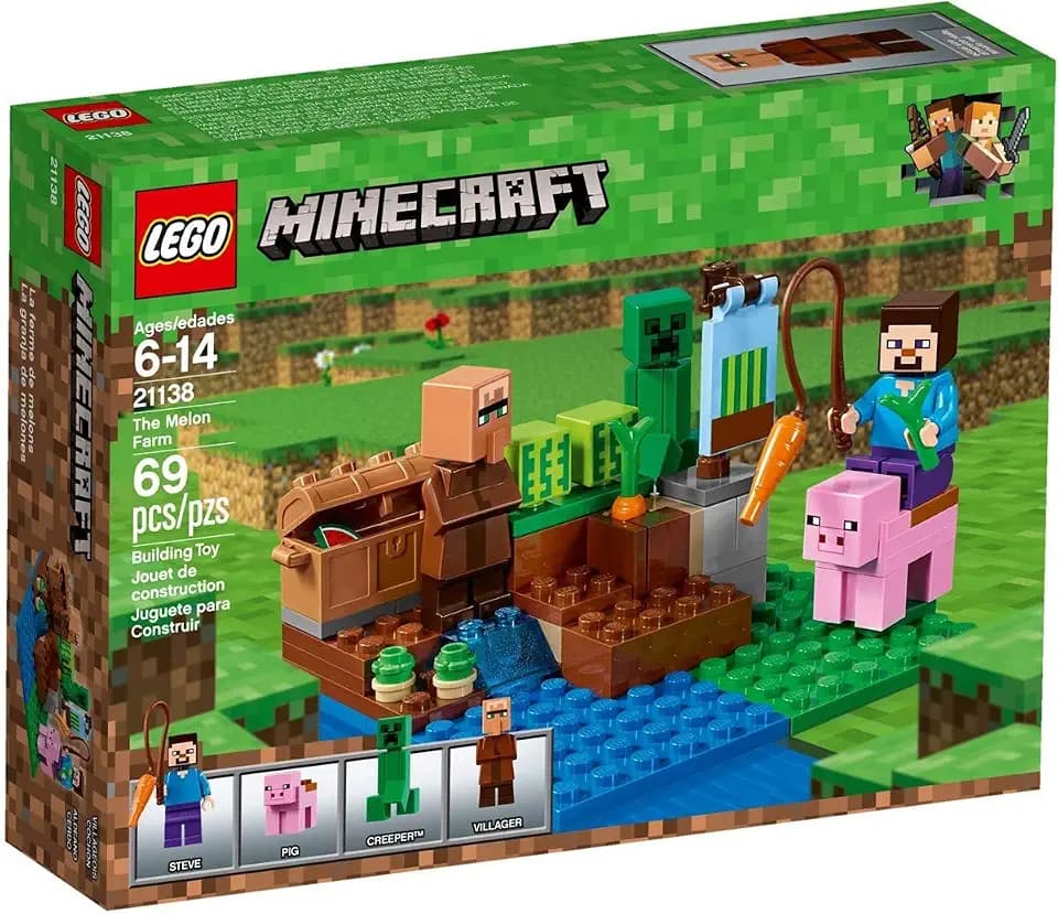 Lego Minecraft 21138 Melonenplantage, Minecraft Set, Bunt