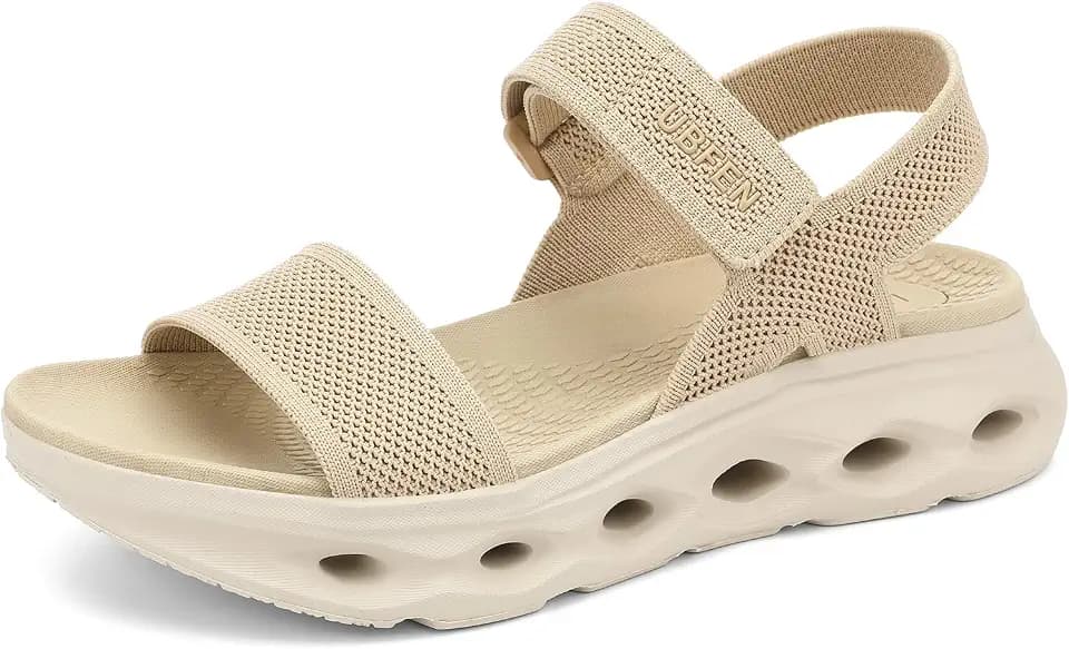 UBFEN Womens Comfortable Walking Sandals with Cushioned Sole
