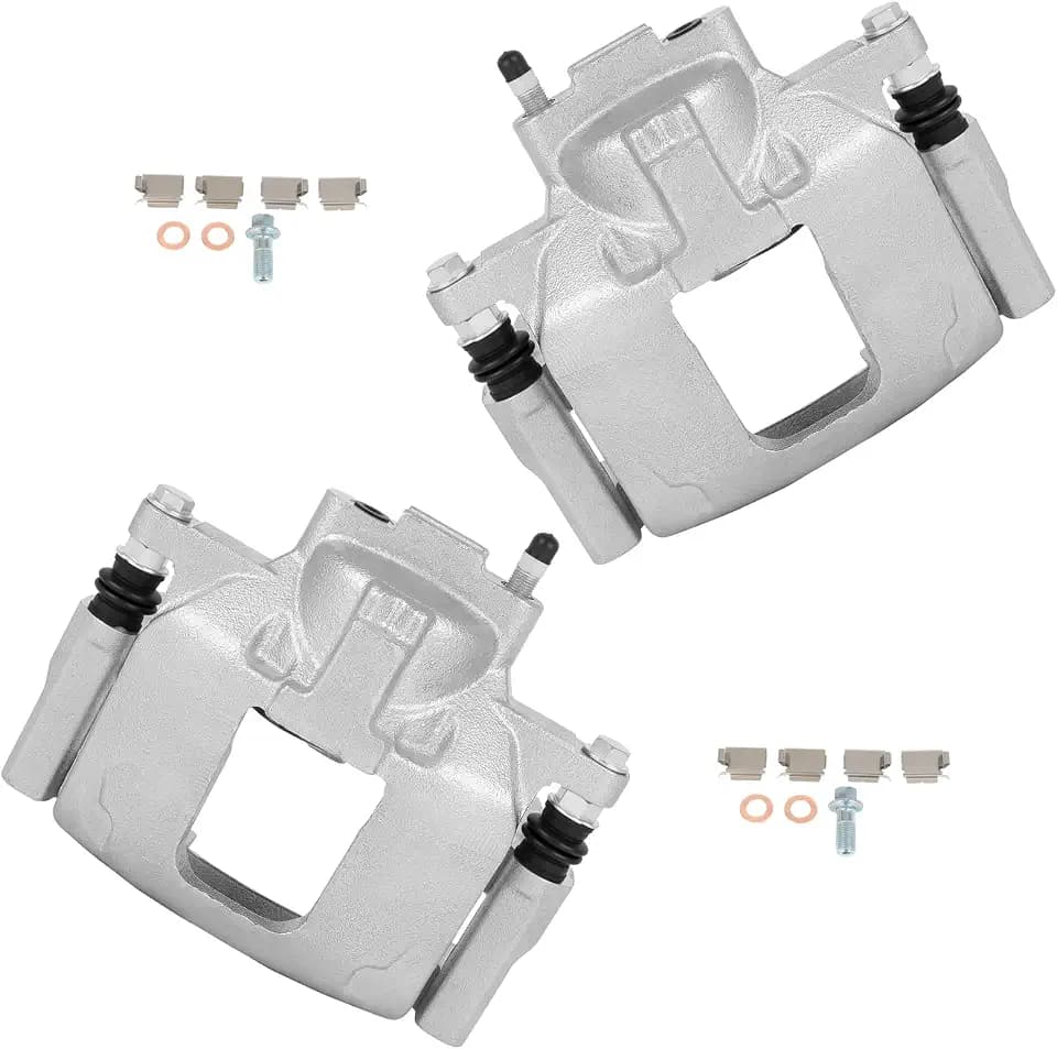 cciyu Front Left & Right Disc Brake Calipers w/Bracket 18B5044A 18B5045A