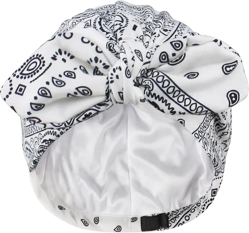 Ababalaya Satin Lined Beanies for Women Chemo Headwear Sleep Cap