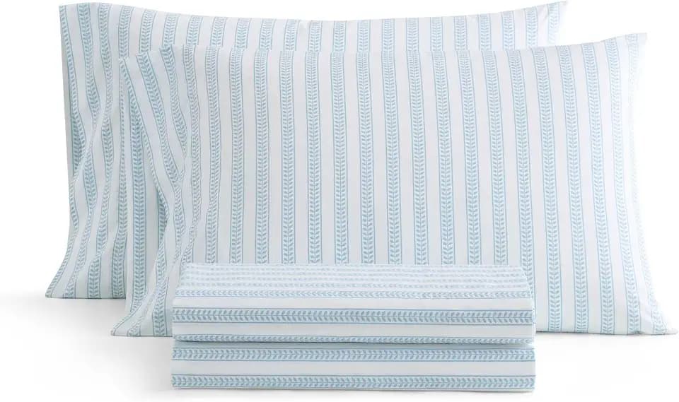 Martha Stewart - Full Size Sheet Set with Fitted Sheet & Pillowcases