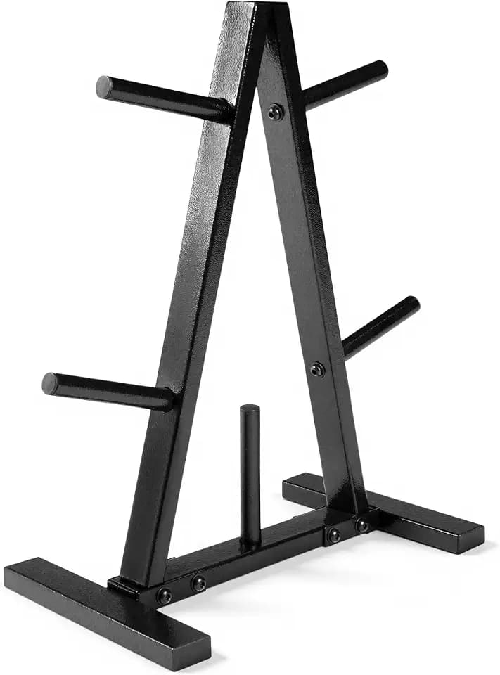 CAP Barbell 1-Inch Plate Tree Rack, Black