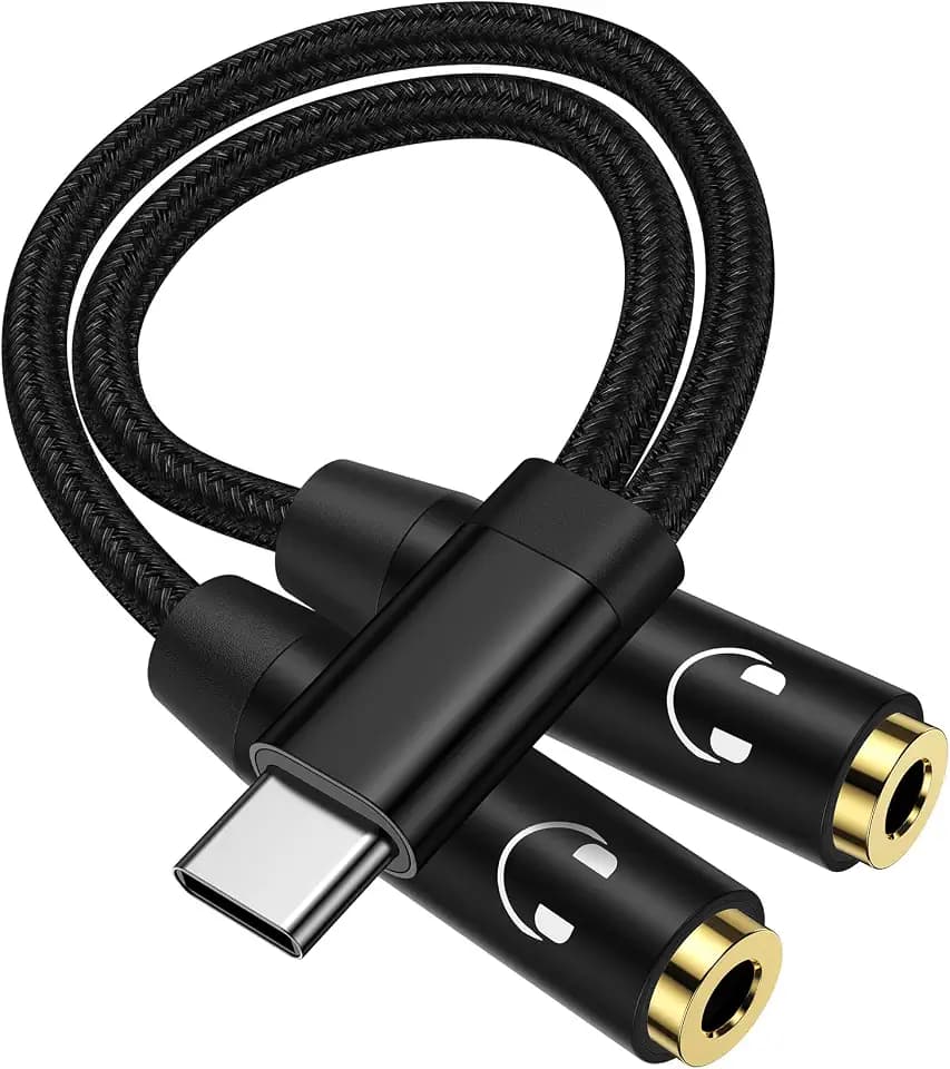 USB C to 3.5mm Audio Adapter for Samsung Galaxy S26 S25 Ultra A57 A37 A17