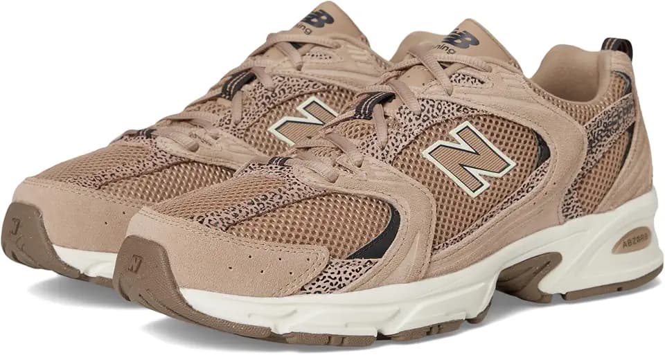New Balance Unisex 530 Flat Taupe/Black Cement Men 8,Women 9.5 Medium
