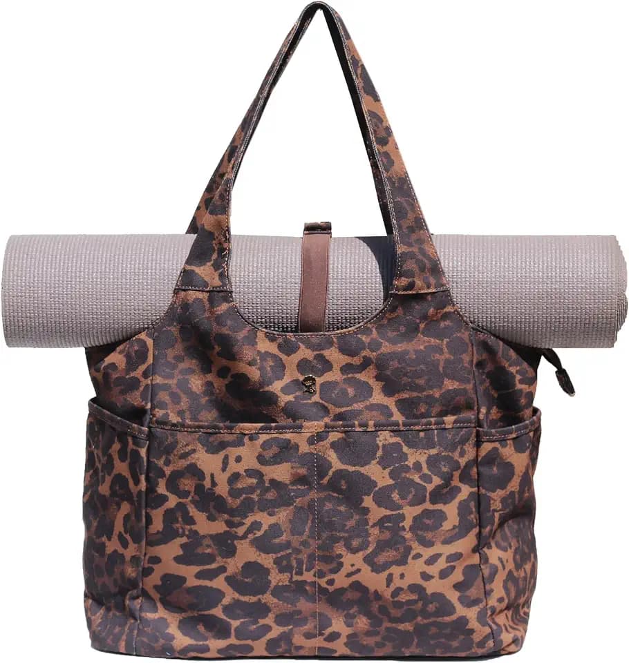ESVAN Yoga Tote Bag Mat bag Women Shoulder Bags Carryall Tote for Travel Office Workout Gym Nurse Beach