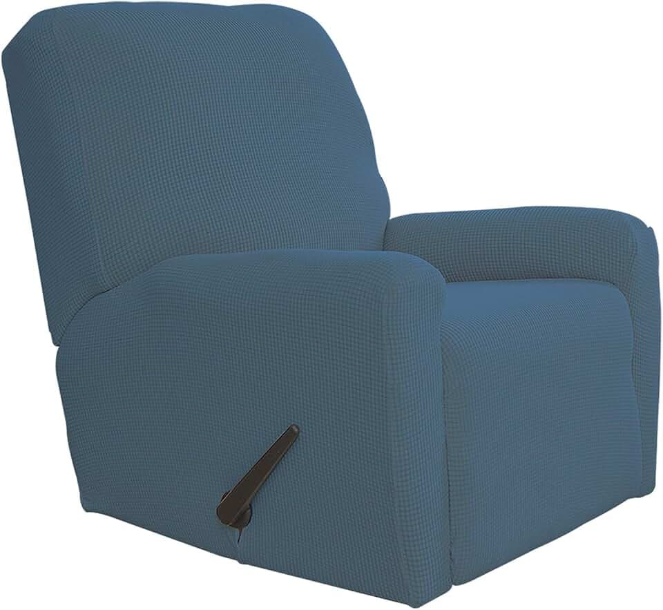 Easy-Going Stretch Recliner Chair Sofa Slipcover Washable Bluestone