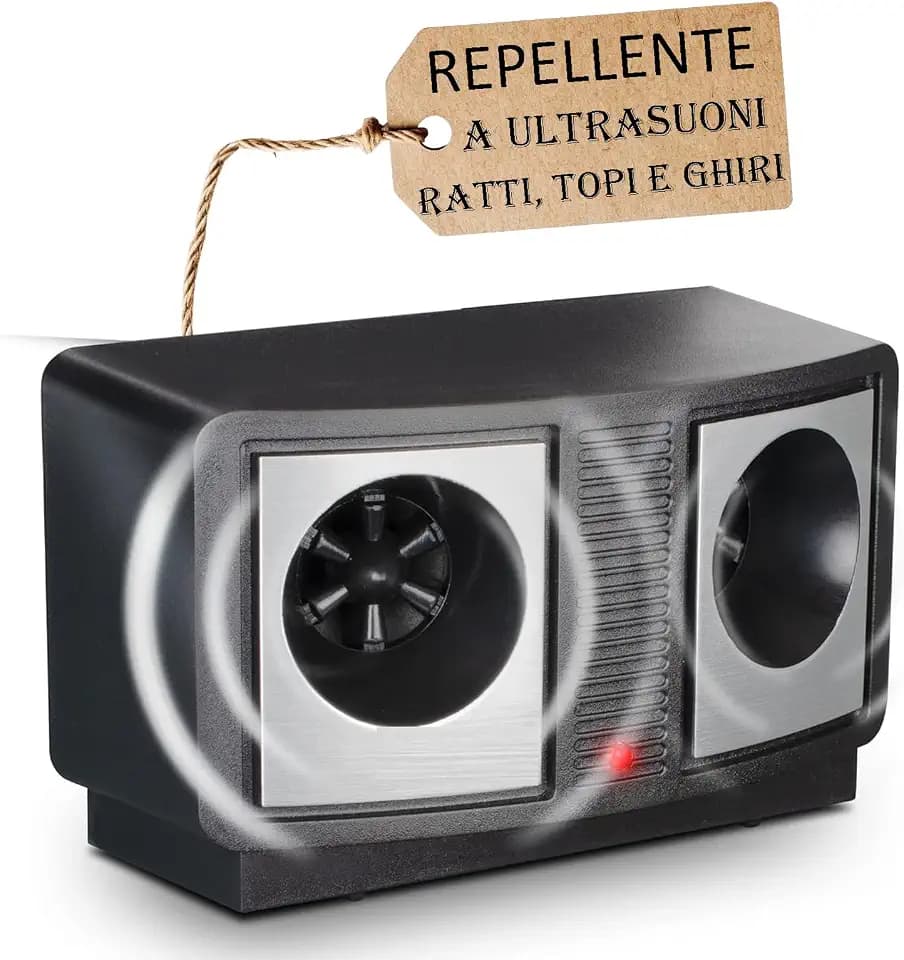 Ultraschall Rattenvertreiber Mäuse und Krieger, ideal auch für Innenräume, Nagetiere Sadokan