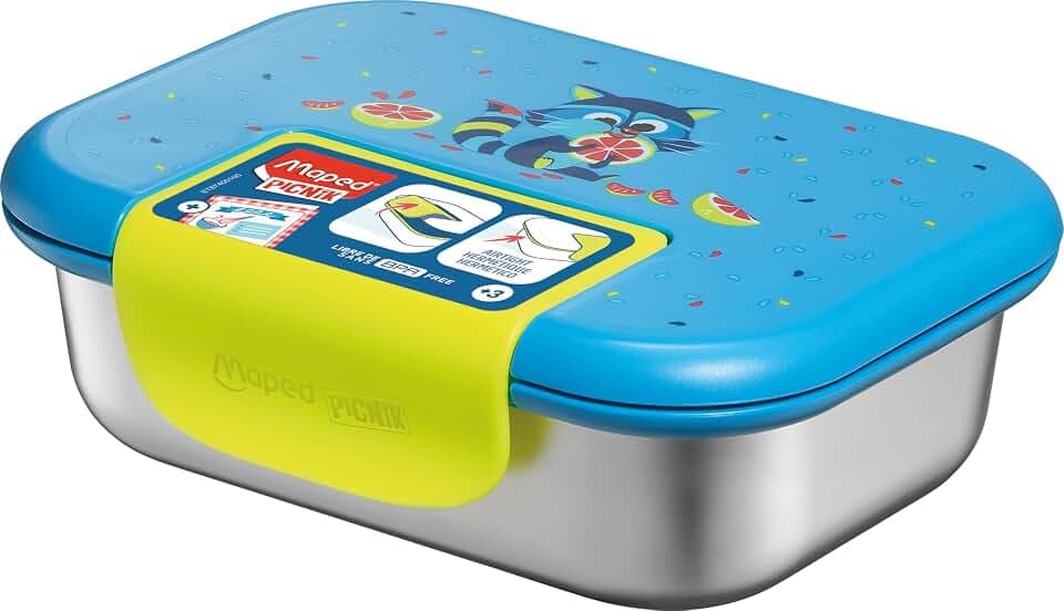 Maped PICNIK - Edelstahl-Lunchbox MINIZ Waschbär 900 ml