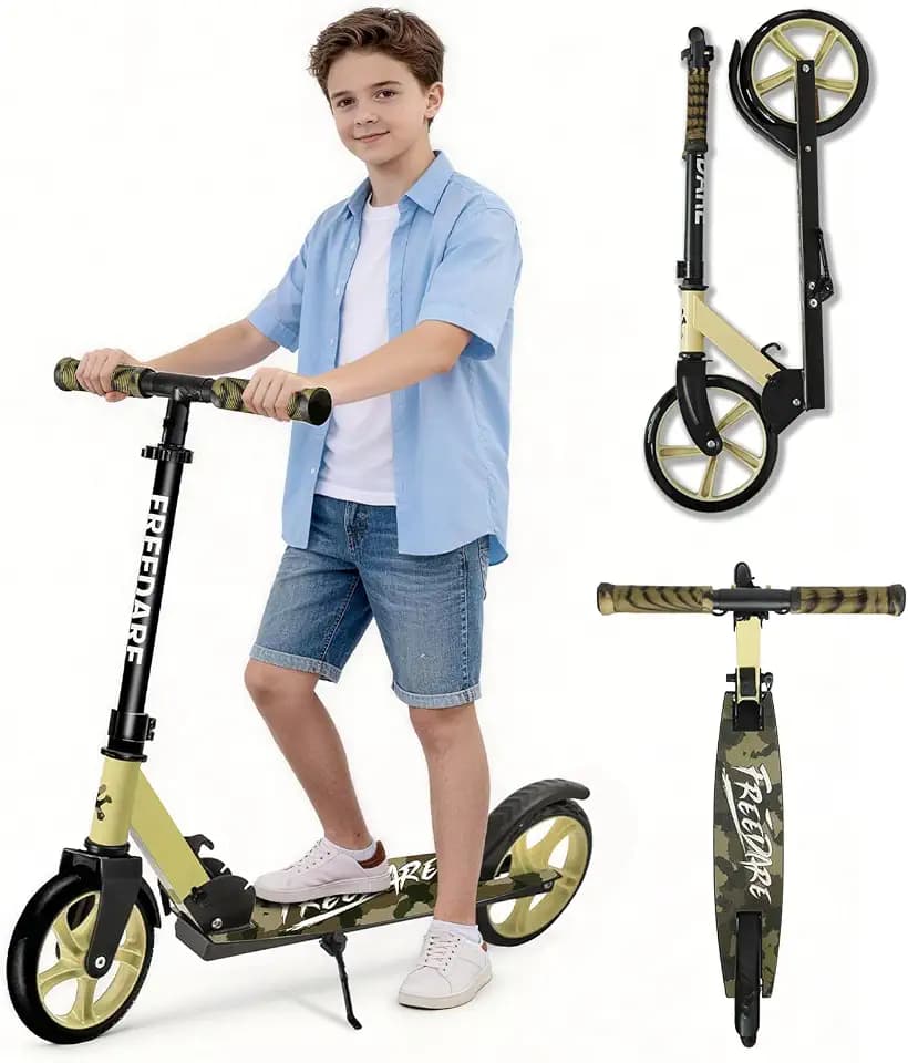 FREEDARE Faltbarer Cityroller für Kinder ab 8 Jahren und Erwachsene