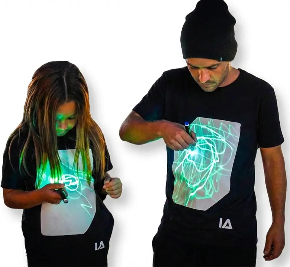 Illuminated Apparel Leuchtet Im Dunkeln Interaktives Leucht-T-Shirt
