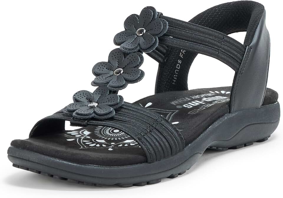 Skechers Women's Reggae Slim - Blooming Romance Hands Free Slip-ins