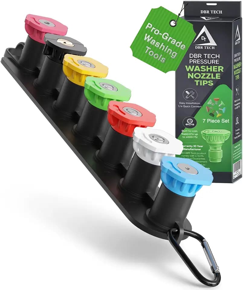 Pressure Washer Nozzle Tips Set | 7 Pack, 4500 PSI