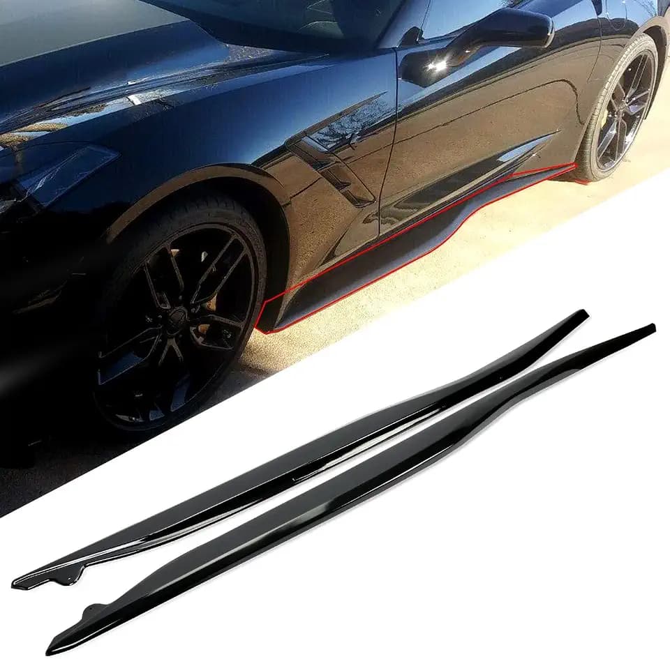 ECOTRIC Side Skirts Replacement Compatible with 2014-2019 Corvette C7