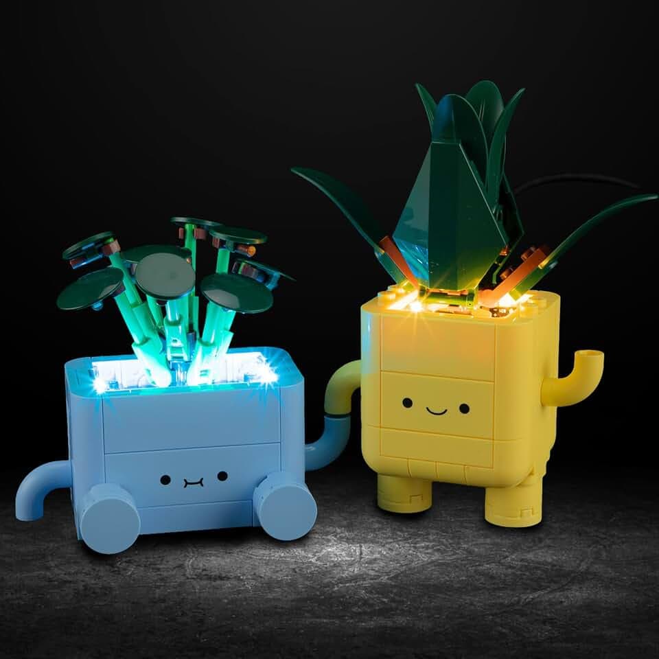 Vaodest Led Light for Lego 10349 Botanical Collection Happy Plants Set,Design and Configuration Compatible with Model 10349(Led Light Only, Not Building Block Kit)