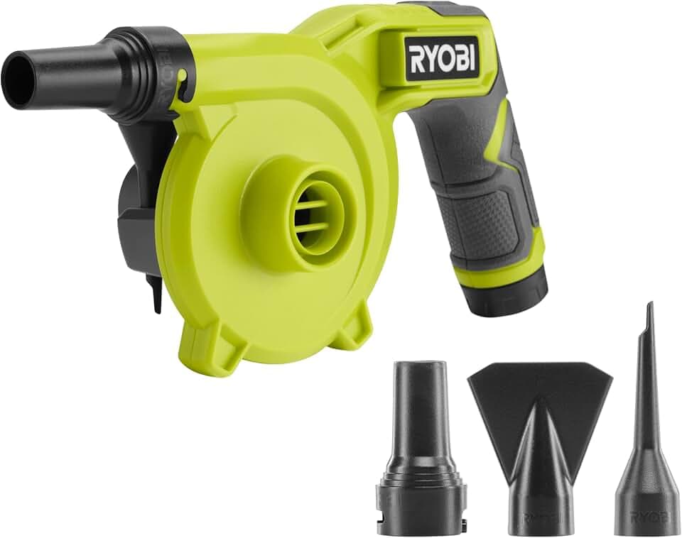 RYOBI 4 V USB Akku-Gebläse RVI4-0, Luftgeschwindigkeit 200 L/Min., ohne Akku und Ladegerät
