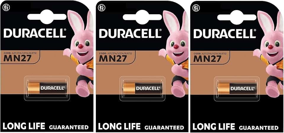 3 x Duracell MN27 27A A27 8LR732 (3 Blister à 1 Batterie) 3 Batterien
