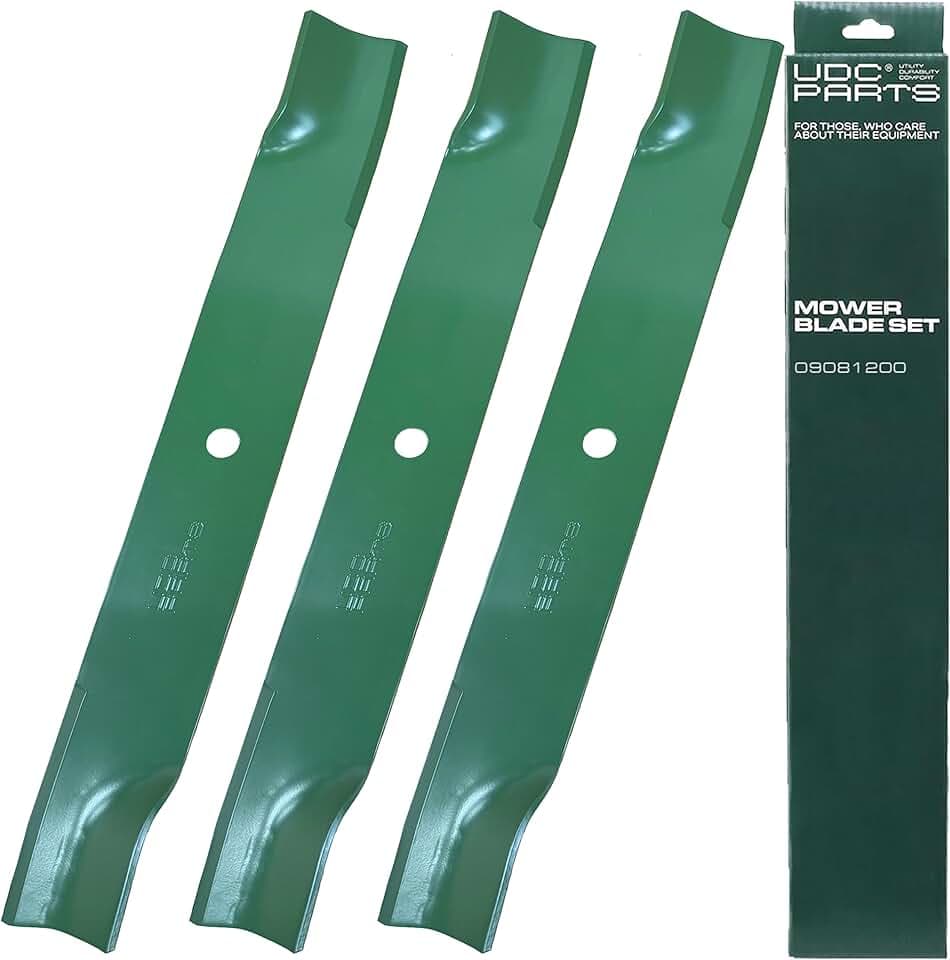 UDC Parts 09081200 High Lift Blades Replacement for Gravely 60 Inch, 3 Pack