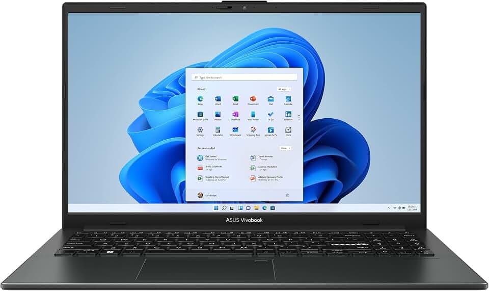 ASUS 2023 Vivobook Go 15 Laptop, 15.6" FHD Display, AMD Ryzen 5 7520U Processor, 8GB RAM, 512GB SSD, Windows 11 Home, Mixed Black, E1504FA-AS52