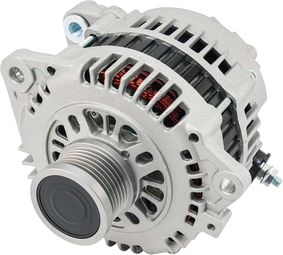 KAX Alternator Compatible with 2008-2012 Nissan Rogue, High Output Alternators Automotive Replacement for LR1110713V,11163,LR1110713C,23100AU40D,23100AU400,11163N 12V 110Amp CW 6-Groove Pulley