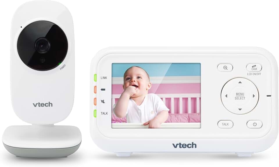 VTech VM3252 No WiFi Video Baby Monitor, 2.8" Screen