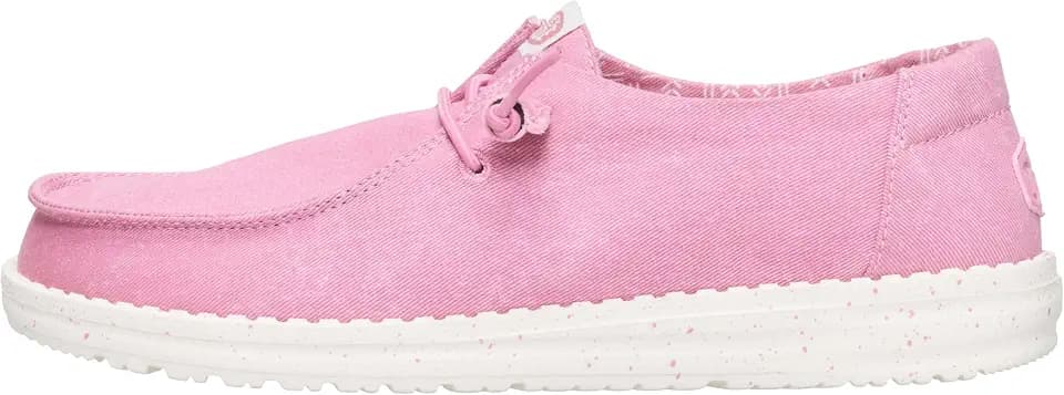 HEYDUDE Women's Wendy Stretch Canvas Slip On Shoes | Easy On Loafer