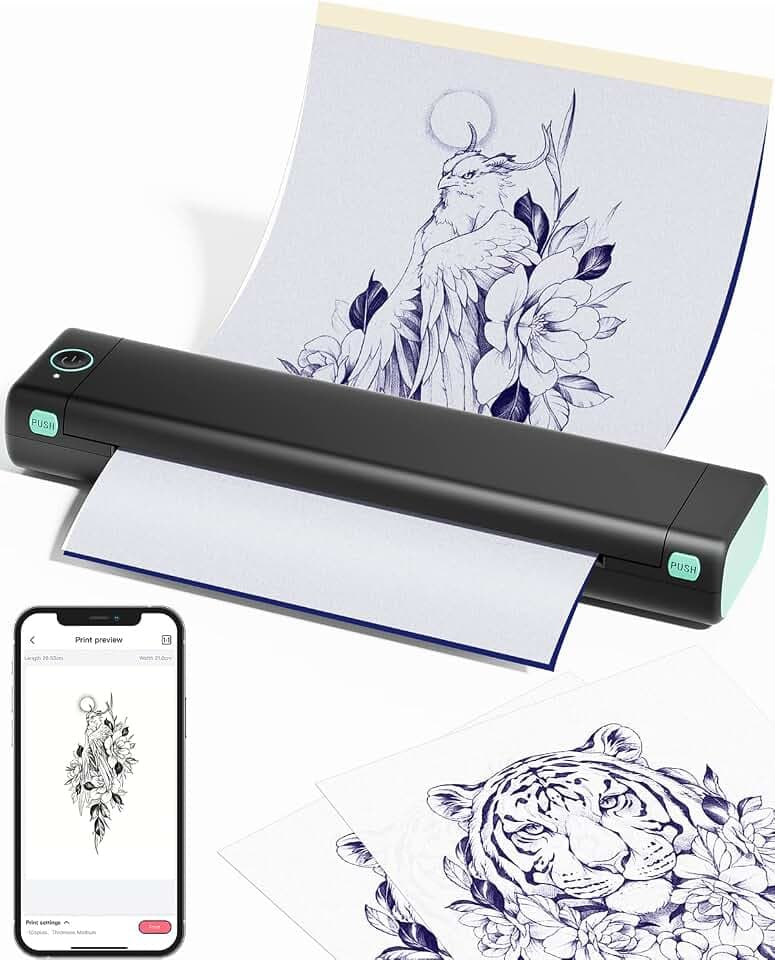 Phomemo M08F Tattoo Drucker Schablone Drucker Thermodrucker Tattoo