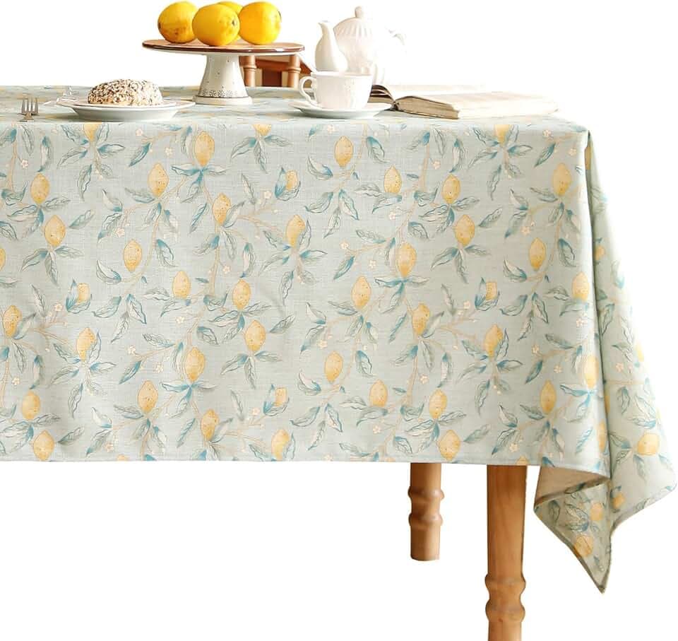 patdrea Designer French Linen Tablecloth,Rectangular,63"x94"-Ania A