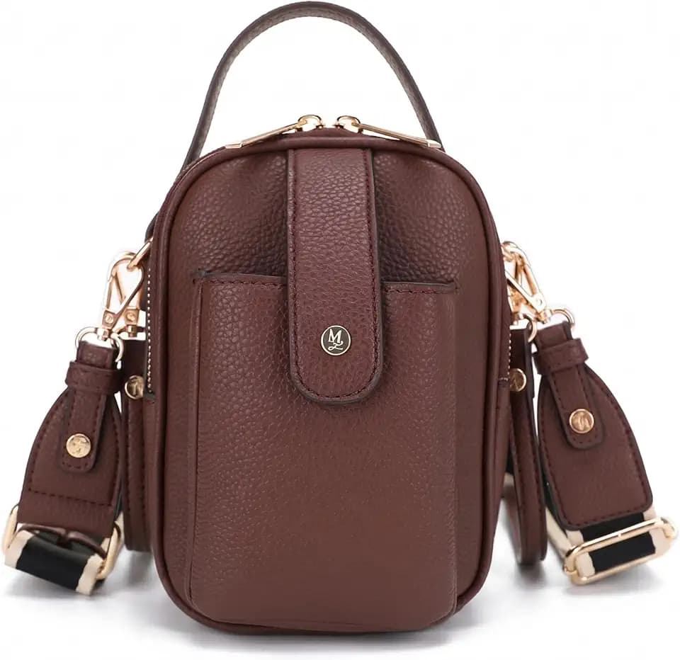 Mali+Lili Gail Vegan Leather Multi Compartment Crossbody Bag