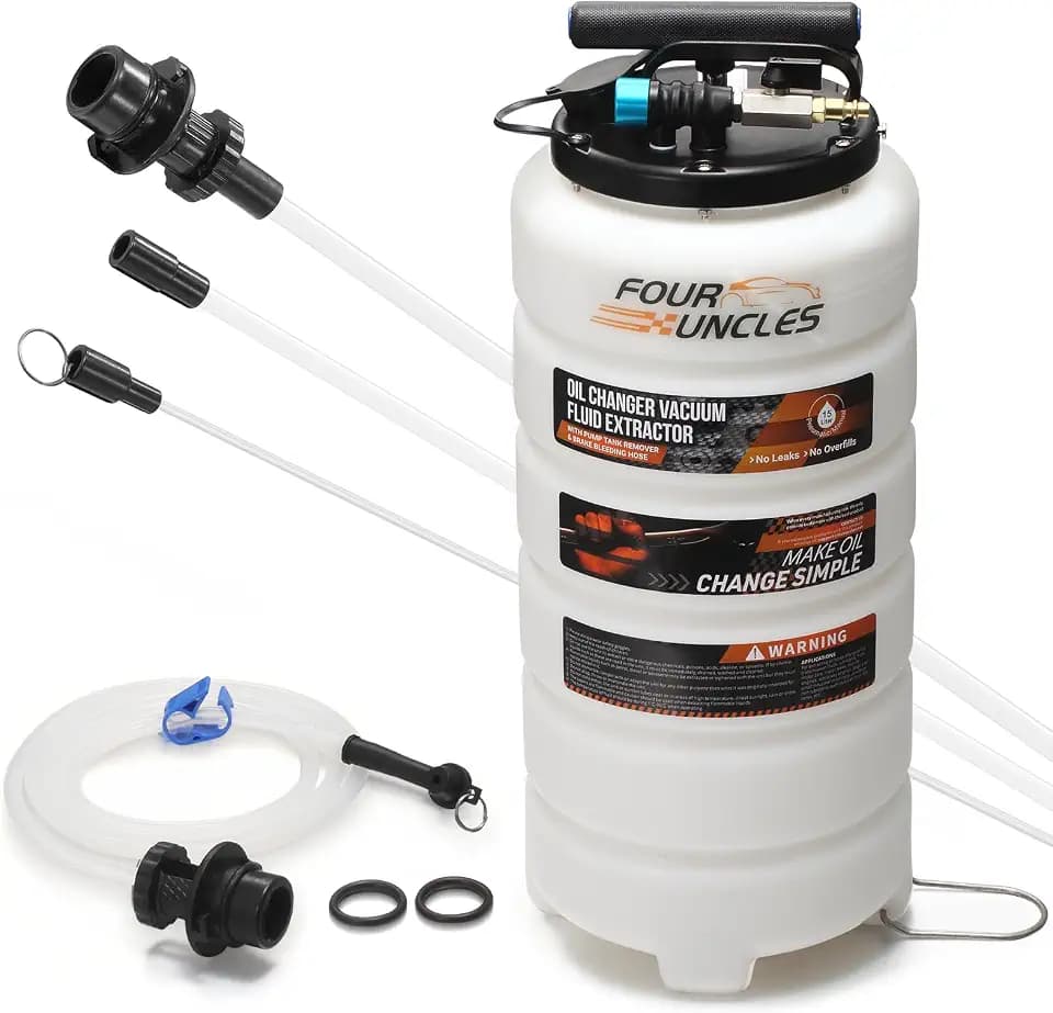 FOUR UNCLES 15L Pneumatic Manual Oil Extractor Pump for Oil Changes