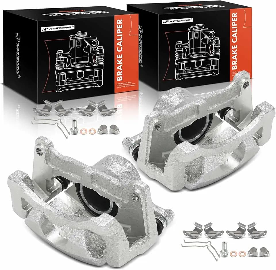 A-Premium Front Left and Right Side Disc Brake Caliper with Bracket