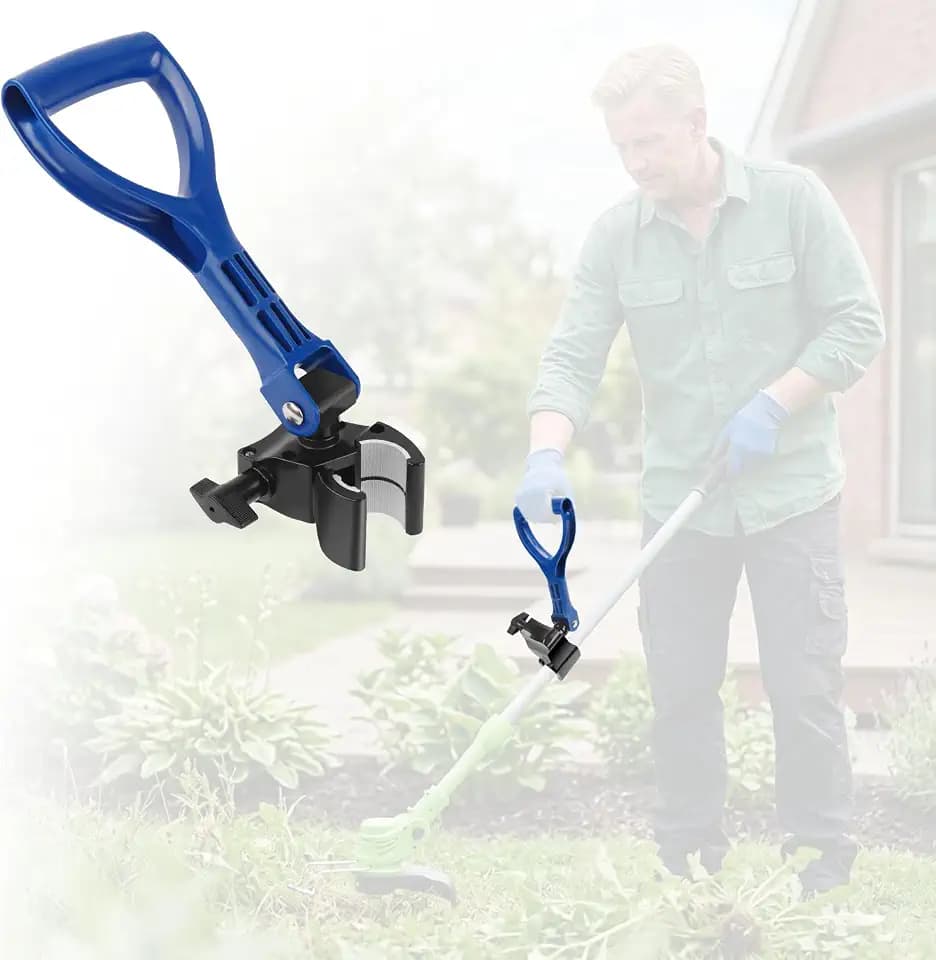 Upgraded Ergonomic Garden Shovel Handle, Adjustable Back Saver Attachment