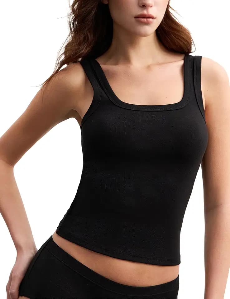Women's Summer Merino Wool Tank Tops Lightweight Undershirts Base Layer