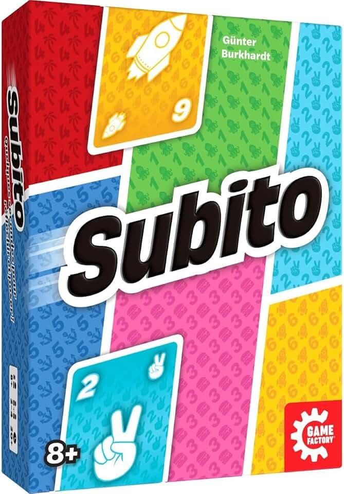 Game Factory SUBITO – Gesellschaftsspiel, ab 8 Jahren, 2 bis 4 Spieler, Schnelligkeit, Taktik