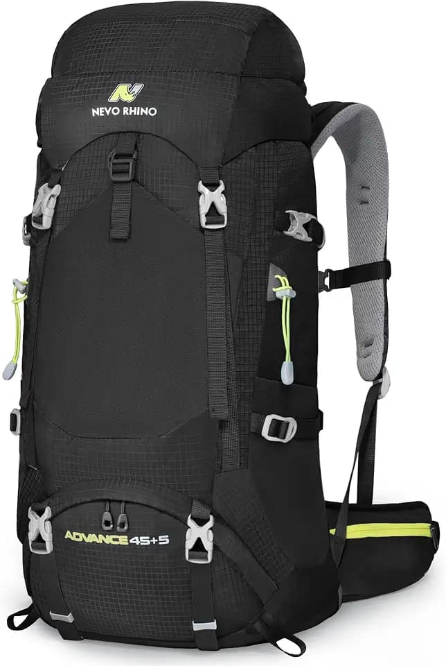 N NEVO RHINO Internal Frame Hiking Backpack 50/60/65/70/80L with Rain Cover