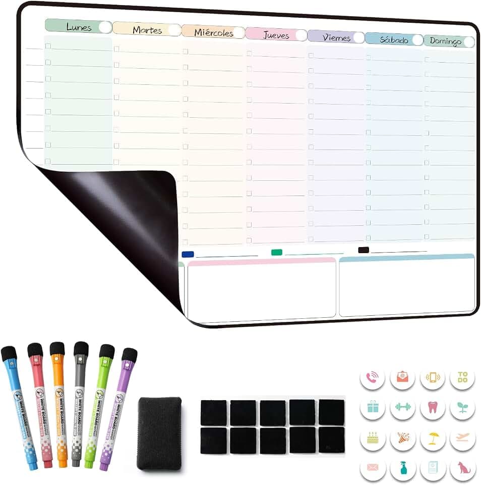 MCCORL Magnetischer Kalender für Kühlschrank Einkaufsliste