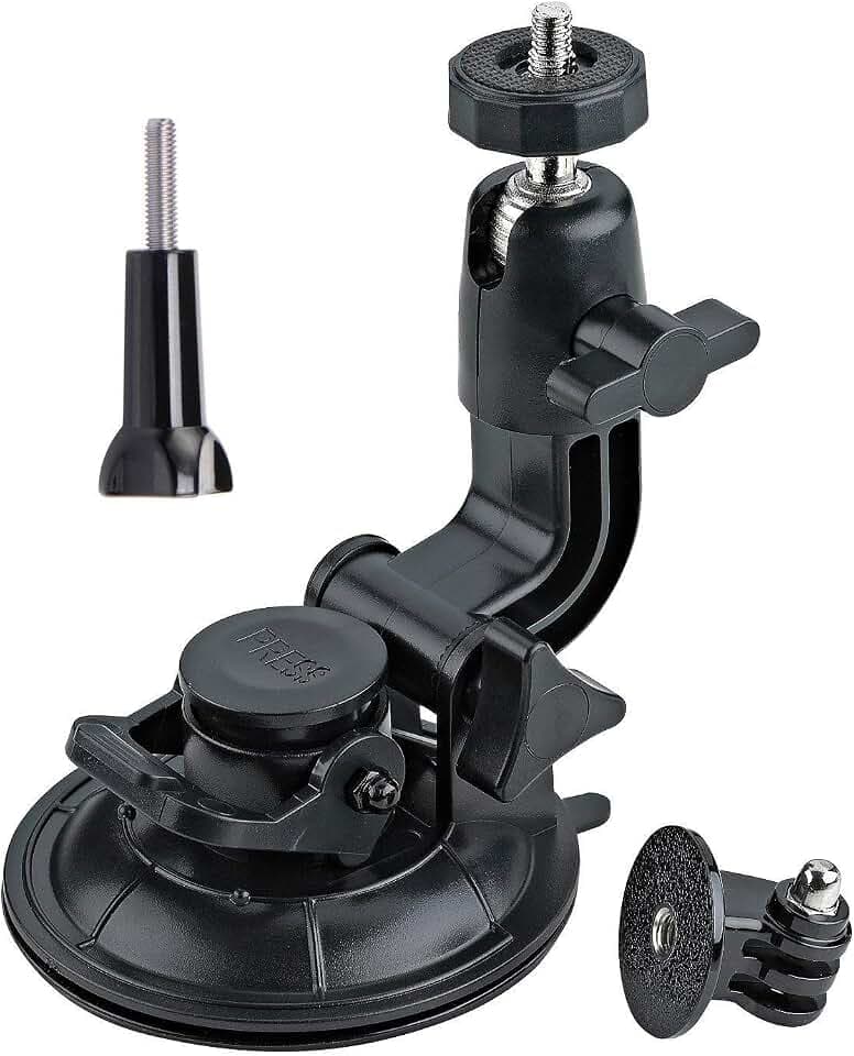 ASOCEA Action Camera Suction Cup Mount Windshield Camera Holder
