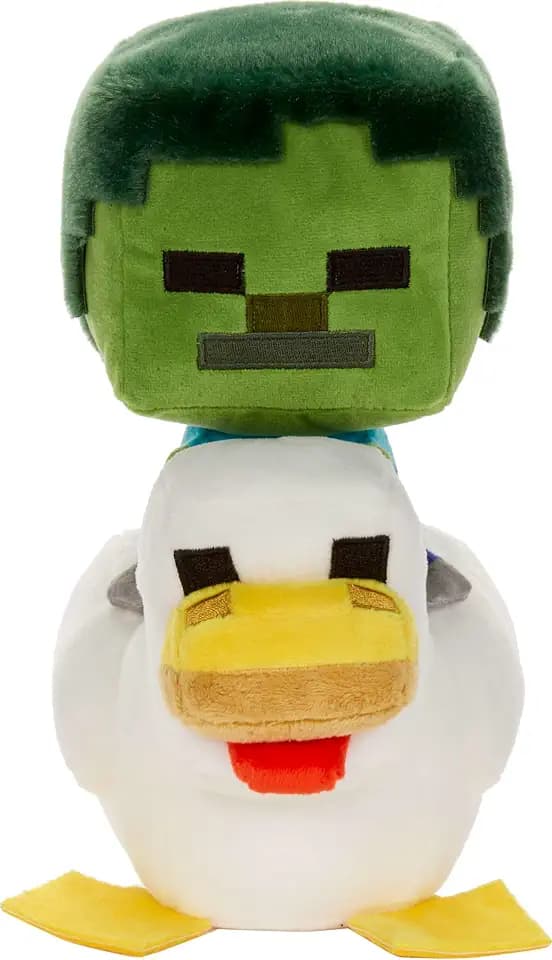 Mattel Minecraft Plush Zombie Chicken Jockey Toy