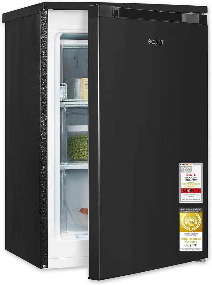Exquisit GS581-051C Gefrierschrank - 85 l Tiefkühlschrank in Weiß