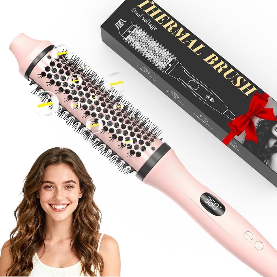 Bopcal Thermalbürste für Haare 3 in 1, Thermal Brush Ionisch C257 24